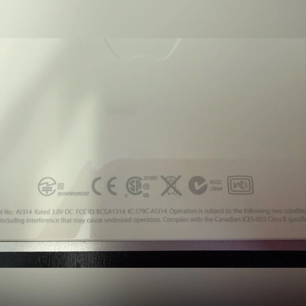 OEM Genuine Apple Wireless Bluetooth Keyboard A1314 Mac Aluminum - Tested